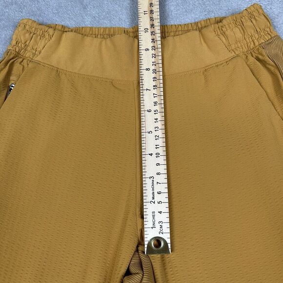Athleta Textured Brooklyn Jogger Pants Womens Size 0 Tuscan Gold Pull On Pockets - Picture 12 of 12